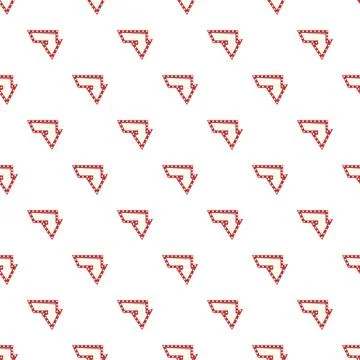 Retro marquee arrows pointing down seamless pattern Stock Illustration