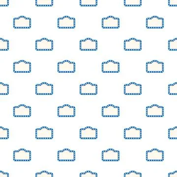 Retro marquee light board seamless pattern Stock Illustration