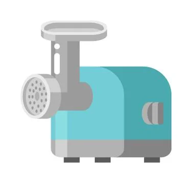 Retro meat grinder front view vector illustration Illustrazione stock