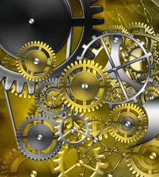 Retro mechanism Stock Illustration