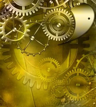 Retro mechanism Stock Illustration
