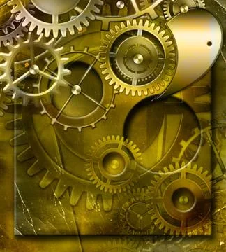 Retro mechanism Stock Illustration