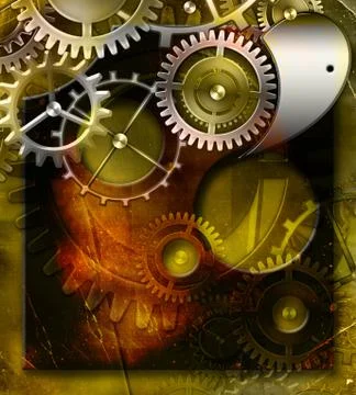 Retro mechanism Stock Illustration