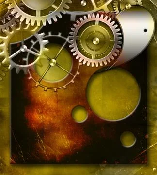Retro mechanism Stock Illustration