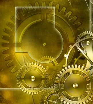Retro mechanism Stock Illustration