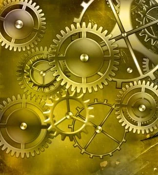 Retro mechanism 스톡 일러스트