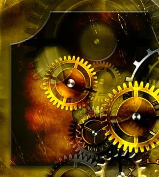 Retro mechanism Stock Illustration