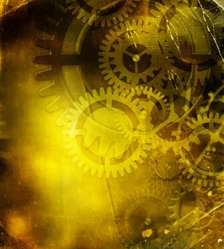 Retro mechanism Stock Illustration