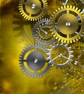 Retro mechanism Stock Illustration