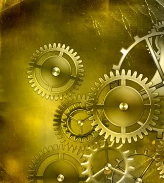 Retro mechanism 스톡 일러스트