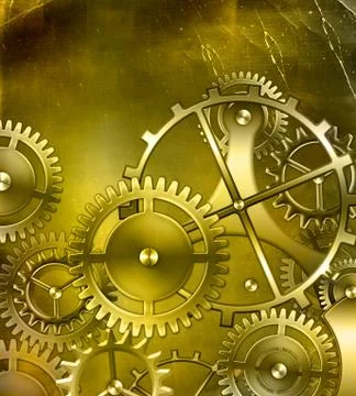 Retro mechanism Stock Illustration