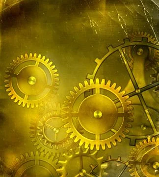 Retro mechanism 스톡 일러스트