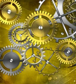 Retro mechanism Stock Illustration