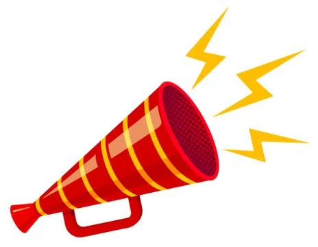 Retro megaphone. Stock Illustration