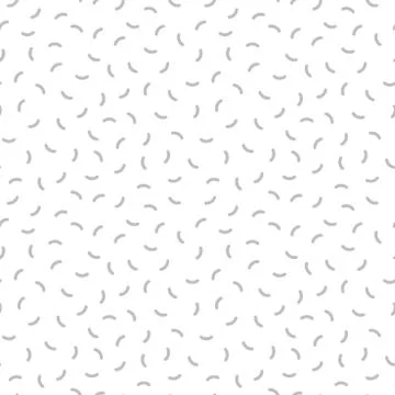 Retro memphis pattern - seamless background. Gray curve mosaic texture. Stock Illustration