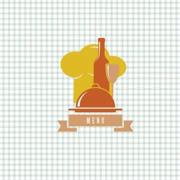 Retro menu badge Stock Illustration