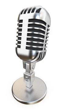 Retro Mic. Stock Illustration