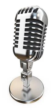 Retro Mic. Stock Illustration