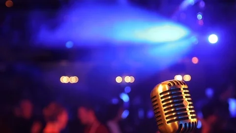 Retro microphone Stock Footage 103340524