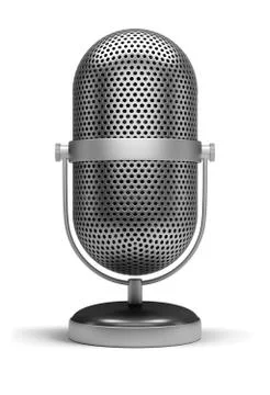 Retro microphone Stock Illustration
