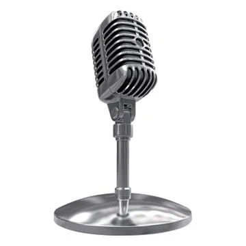 Retro Microphone Stock Illustration