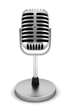 Retro microphone Stock Illustration