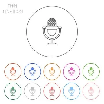 Retro microphone Stock Illustration