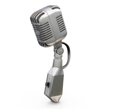 Retro microphone Stock Illustration