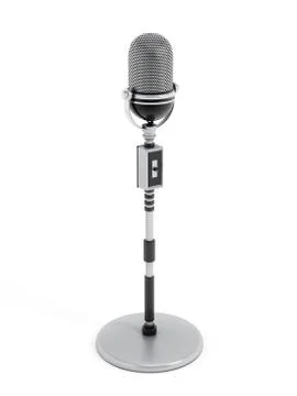 Retro microphone Stock Illustration