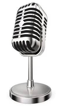 Retro Microphone. Stock Illustration