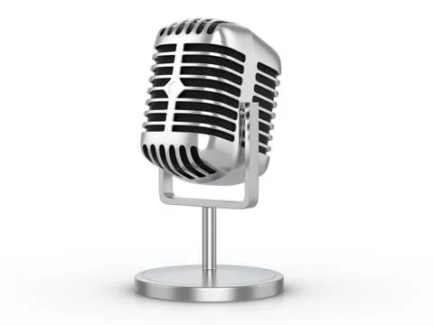 Retro microphone Stock Illustration