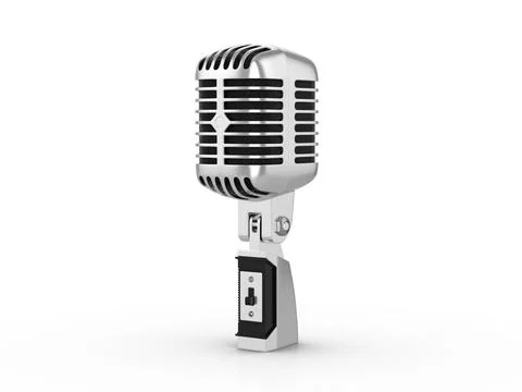 Retro microphone Stock Illustration