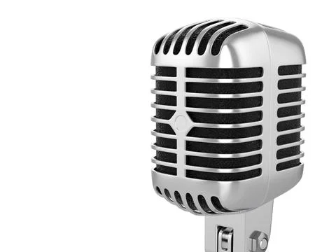 Retro microphone Stock Illustration