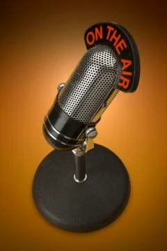 Retro microphone Fotos Stock