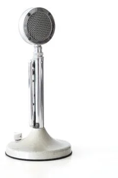 Retro microphone Stock Photos