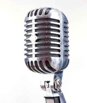 Retro microphone Stock Photos