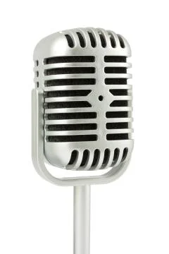 Retro microphone Stock Photos