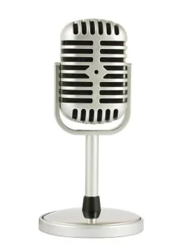 Retro microphone Stock Photos