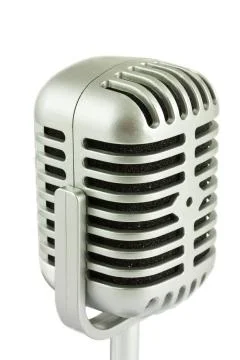 Retro microphone Stock Photos
