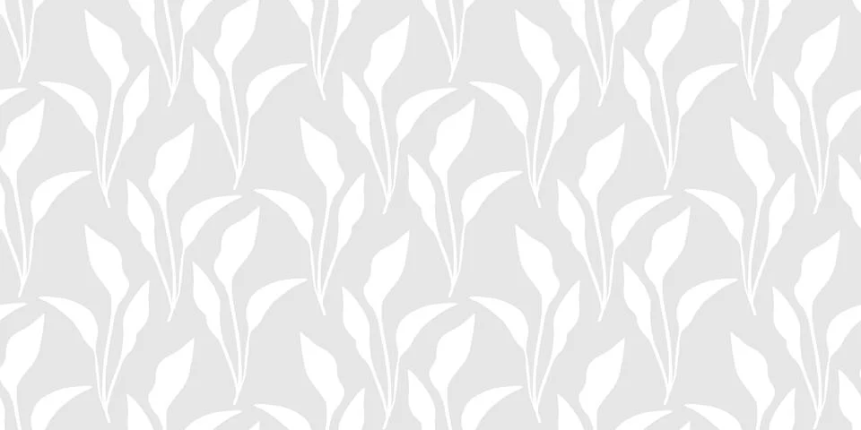 Retro Minimal Foliage Seamless Pattern Illustrazione stock