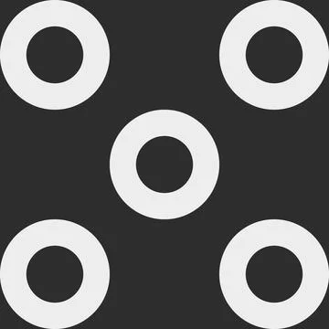 Retro minimalist vector pattern with circular grid and polka dots. Seamless.. Stock Illustration