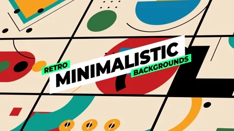 Retro Minimalistic Backgrounds Stock After Effects