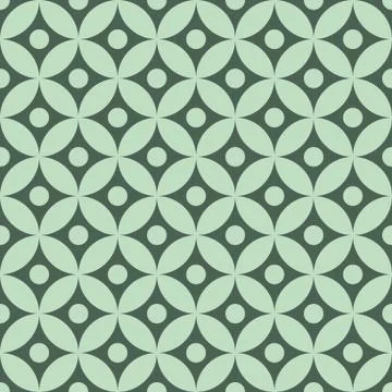 Retro mint different vector seamless patterns Stock Illustration
