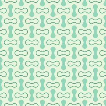 Retro mint different vector seamless patterns Stock Illustration