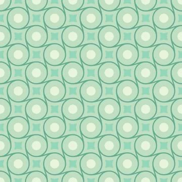Retro mint different vector seamless patterns Stock Illustration