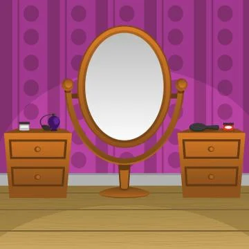 Retro Mirror Stock Illustration