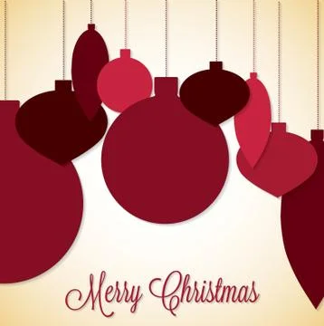 Retro mixed baubles in vector format. Stock Illustration