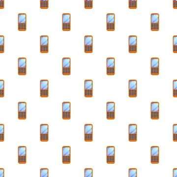 Retro mobile phone cellular keypad seamless background pattern Illustrazione stock
