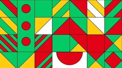 Retro modular tiles background Stockillustratie