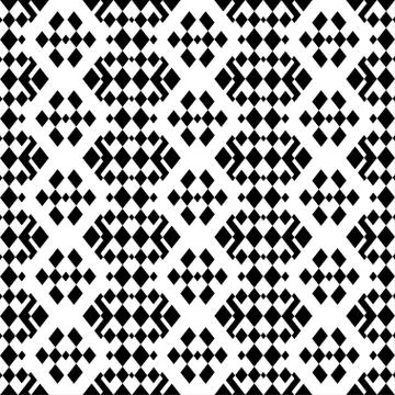 Retro monochrome geometric seamless pattern Stock Illustration